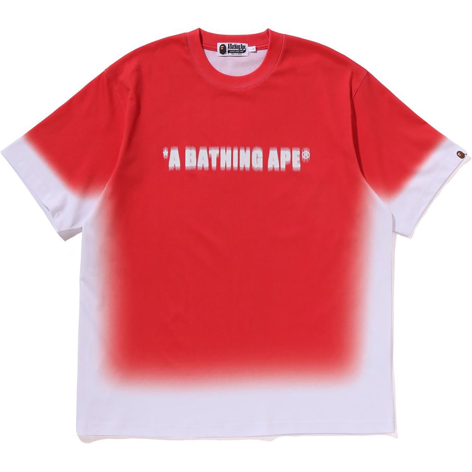 SPRAY PRINT BATHING APE LOGO RELAXED FIT TEE MENS - Image 7