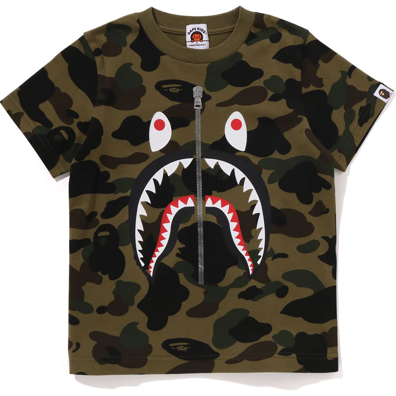 1ST CAMO SHARK TEE KIDS