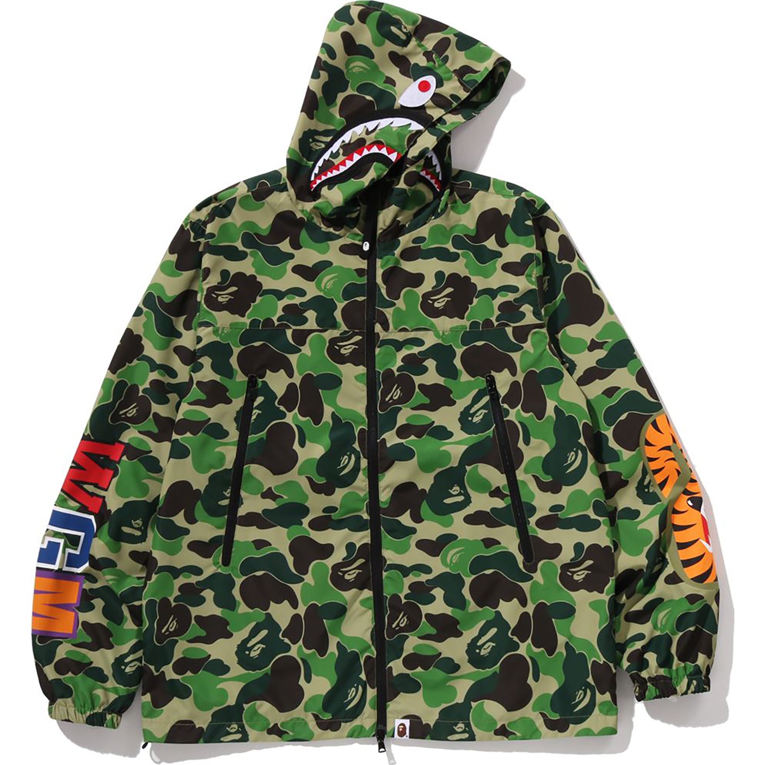 ABC CAMO SHARK HOODIE JACKET MENS
