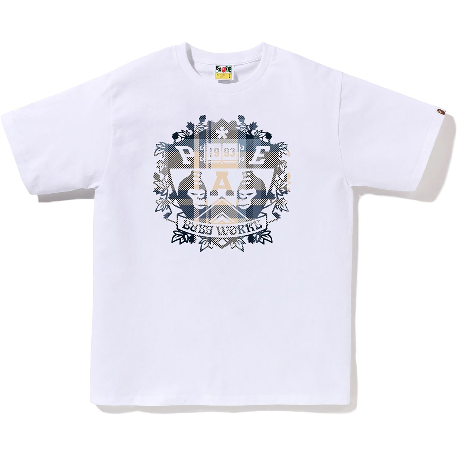 BAPE CHECK UNIVERSITY EMBLEM TEE MENS - Image 2