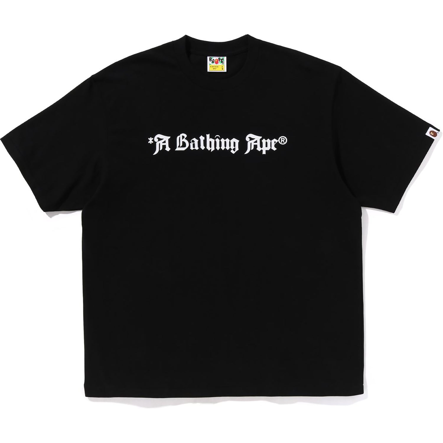 A BATHING APE LOGO RELAXED FIT TEE MENS