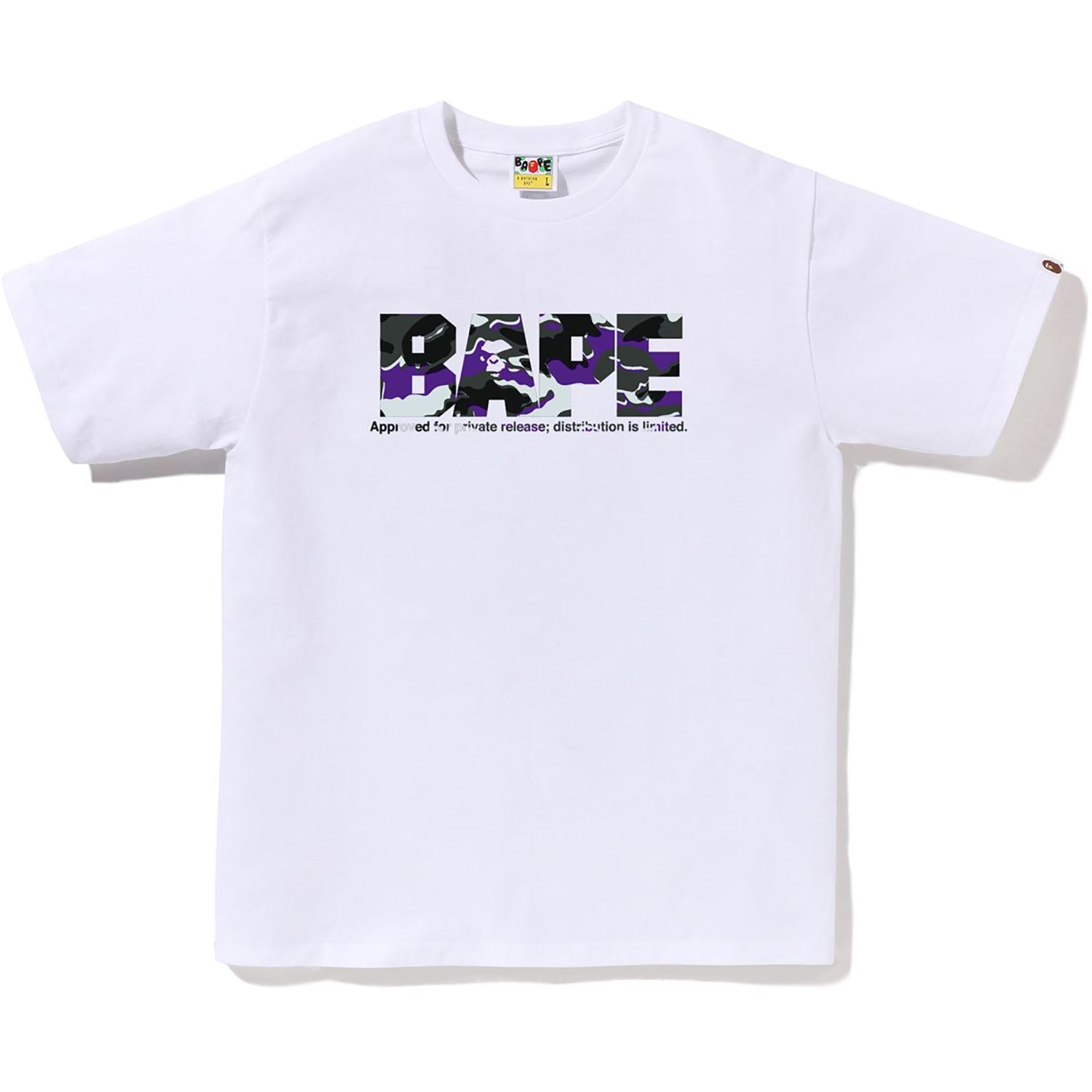 GLITCH WOODLAND CAMO ARMY BAPE TEE MENS