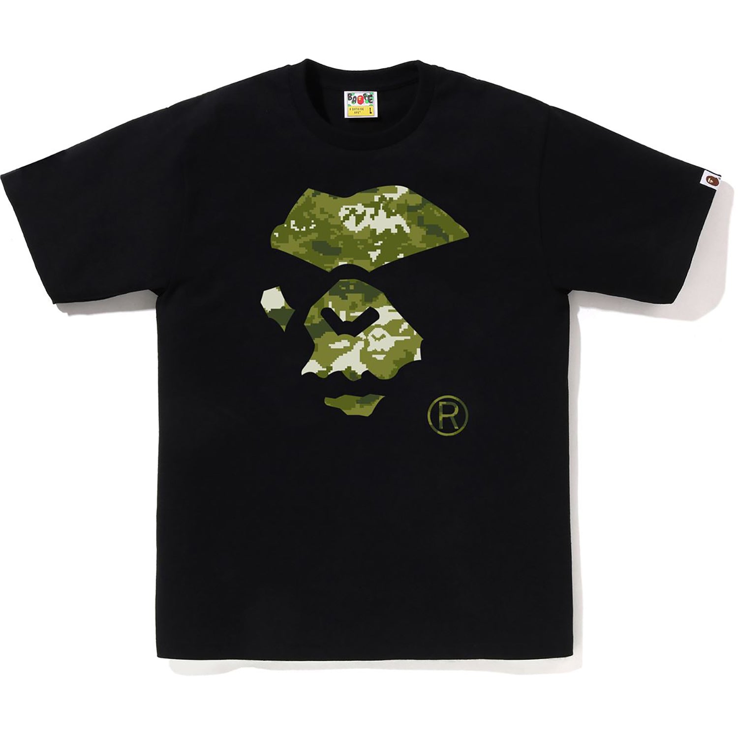 MULTI PIXEL CAMO MAD APE FACE TEE MENS