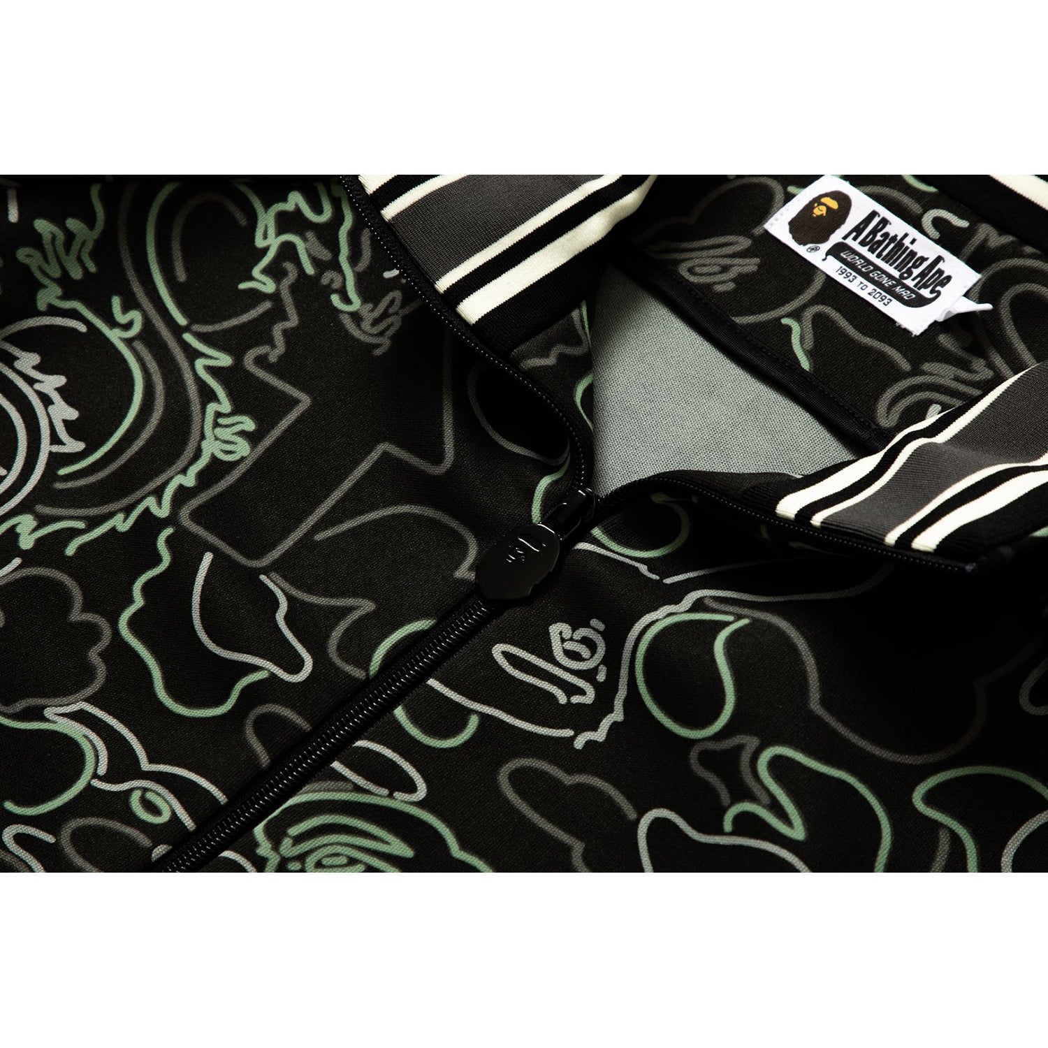 BAPE X 88RISING GLOW IN THE DARK CAMO TRACK JACKET MENS - Image 3