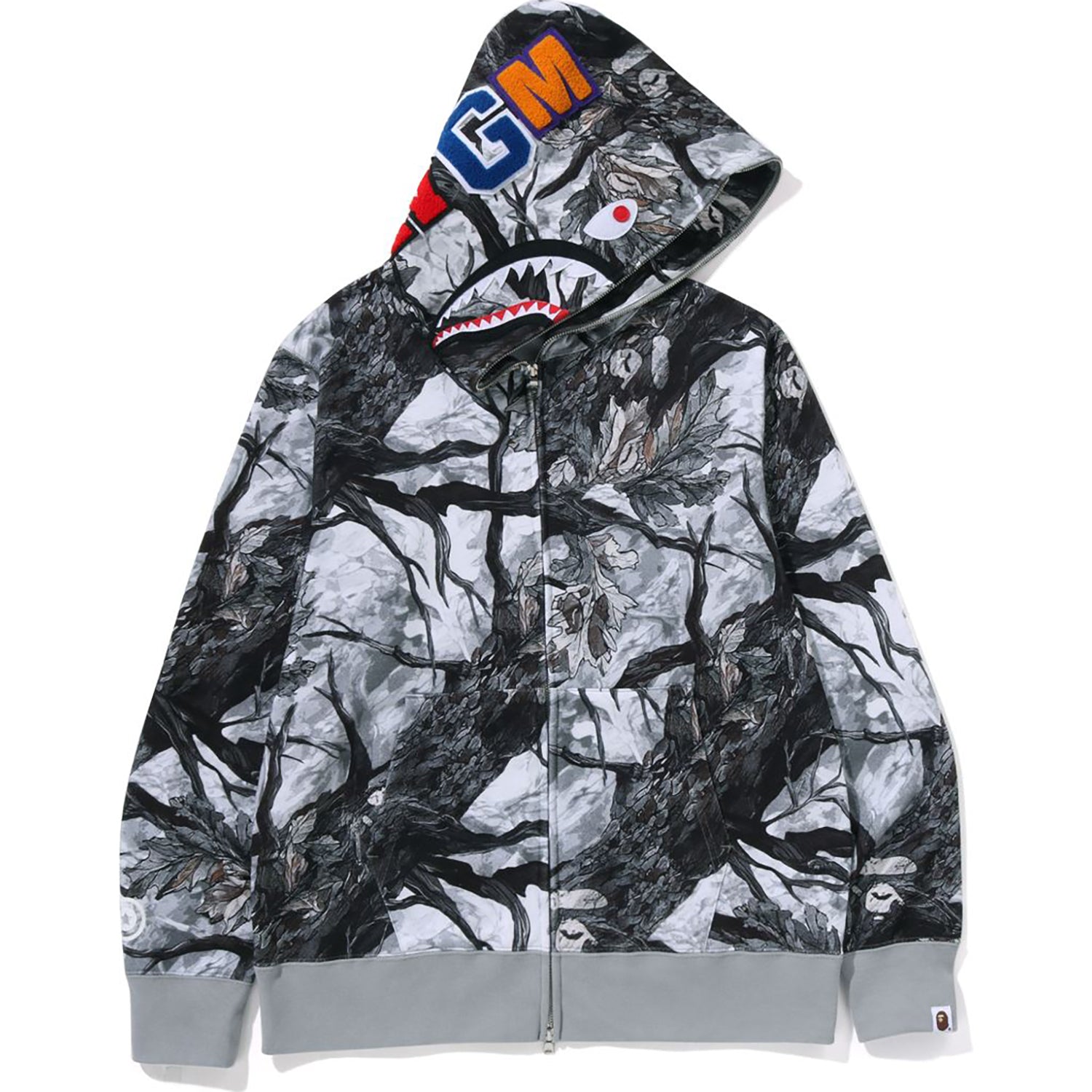 TREE EDGE CAMO SHARK FULL ZIP HOODIE MENS