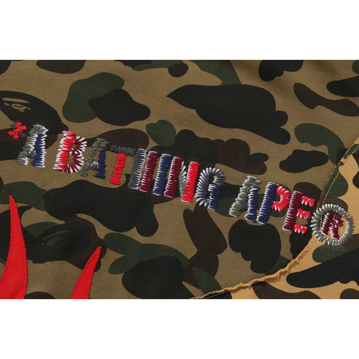 1ST CAMO UPCYCLED RELAXED FIT FULL ZIP HOODIE MENS - Image 3